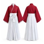 Kimono & Hakama Set (Red/White)